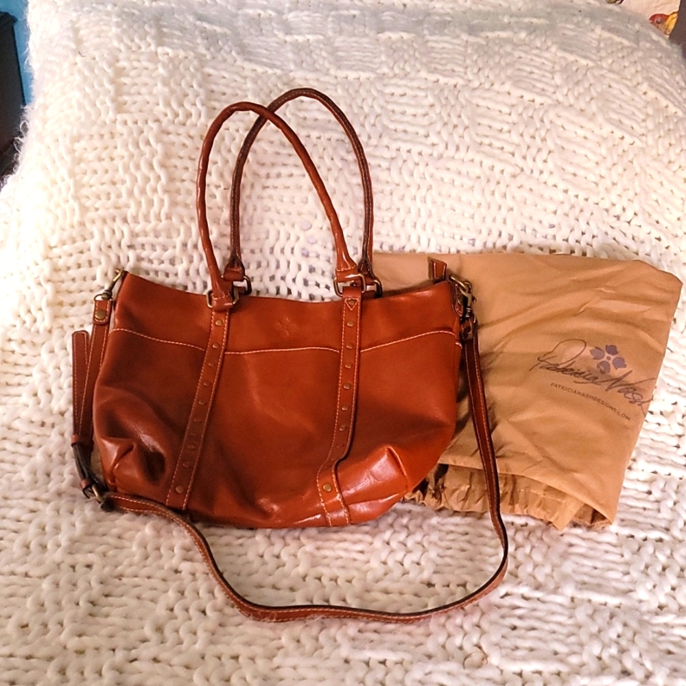 Patricia Nash large leather shoulder bag
